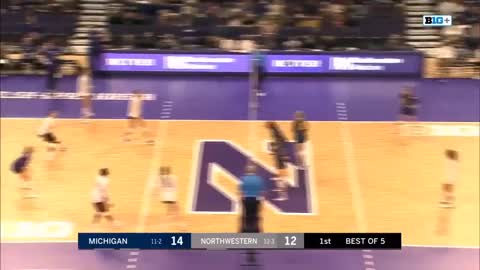 WVB: Michigan vs Northwestern 10/1/2022